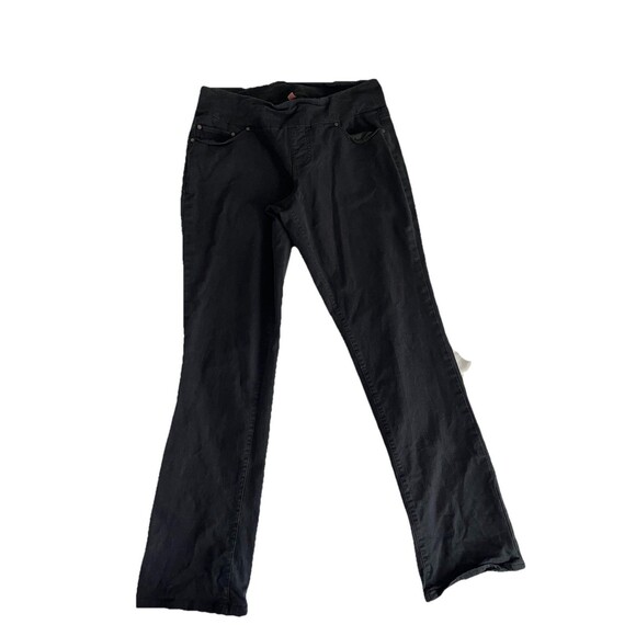 Jag High Rise Straight Leg Black Pull On Jeans Size 8 - Picture 1 of 8